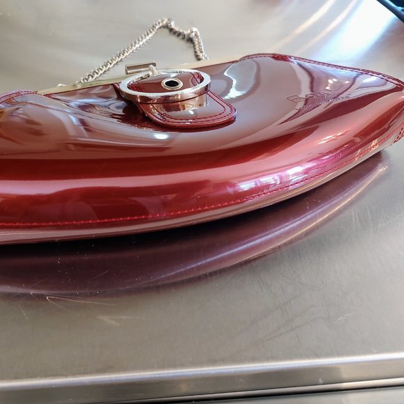 Beijo ruby purse, clutch w/ extra shoulder strap, 10 3/4 by 6 ", lovely! - Picture 14 of 16